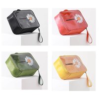 KAPO Makeup Travel Bag Organizer for Women Cute Cosmetic Storage Case Portable Large Capacity with Extra Pouch for Make-Up Brush Toiletry Jewellery - Pack of 2 (Large and Small )