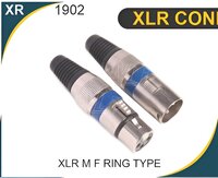 Xlr M/f Ring Type - Zinc Alloy Construction, 3-pin Configuration, Blue And Silver Design | Reliable Audio Connections For Microphones And Headphones