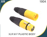 Xlr M/f Plastic Body - 3-pin 24awg Black Cable, Push-button Latch, Nickel-plated Contacts, Rohs Compliant