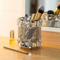 CherryBox Elegant Crystal Makeup Brush Holder Jewelry Organizer  Holder