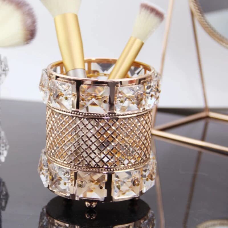 CherryBox Elegant Crystal Makeup Brush Holder Jewelry Organizer  Holder