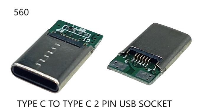 TYPE C TO TYPE C 2 PIN SOCKET