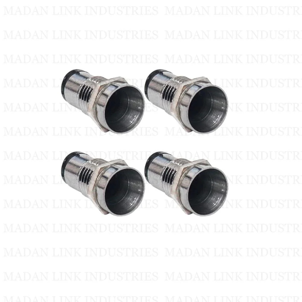 5MM LED HOLDER CHROME PLATED OPEN TYPE LONG