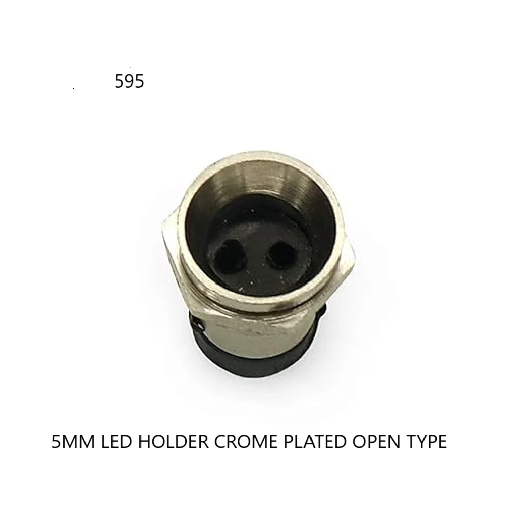 5MM LED HOLDER CROME PLATED OPEN TYPE