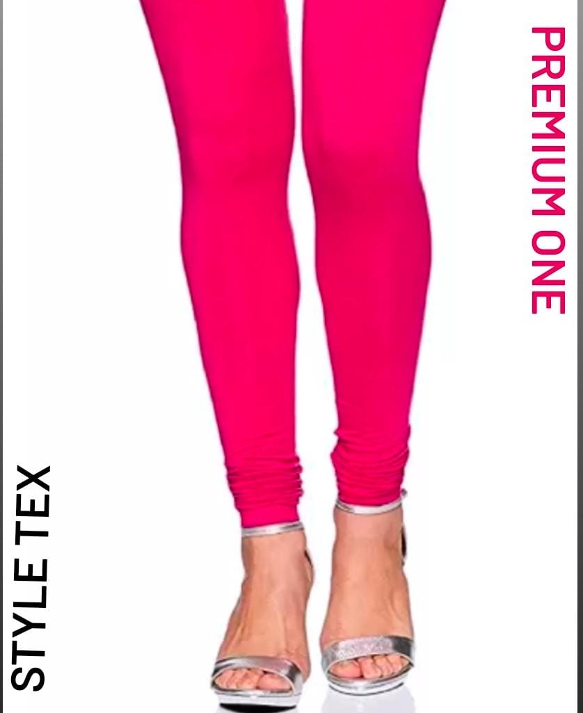 Pink Full Length Leggings - Gender: Women