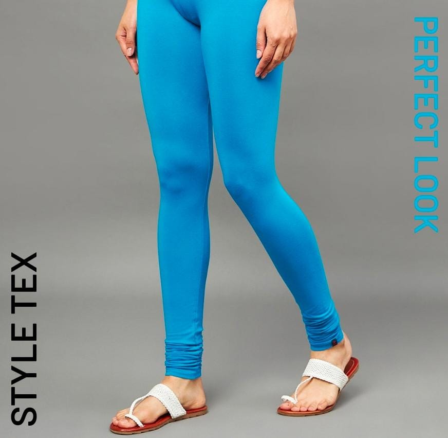 sky blue  full length leggings