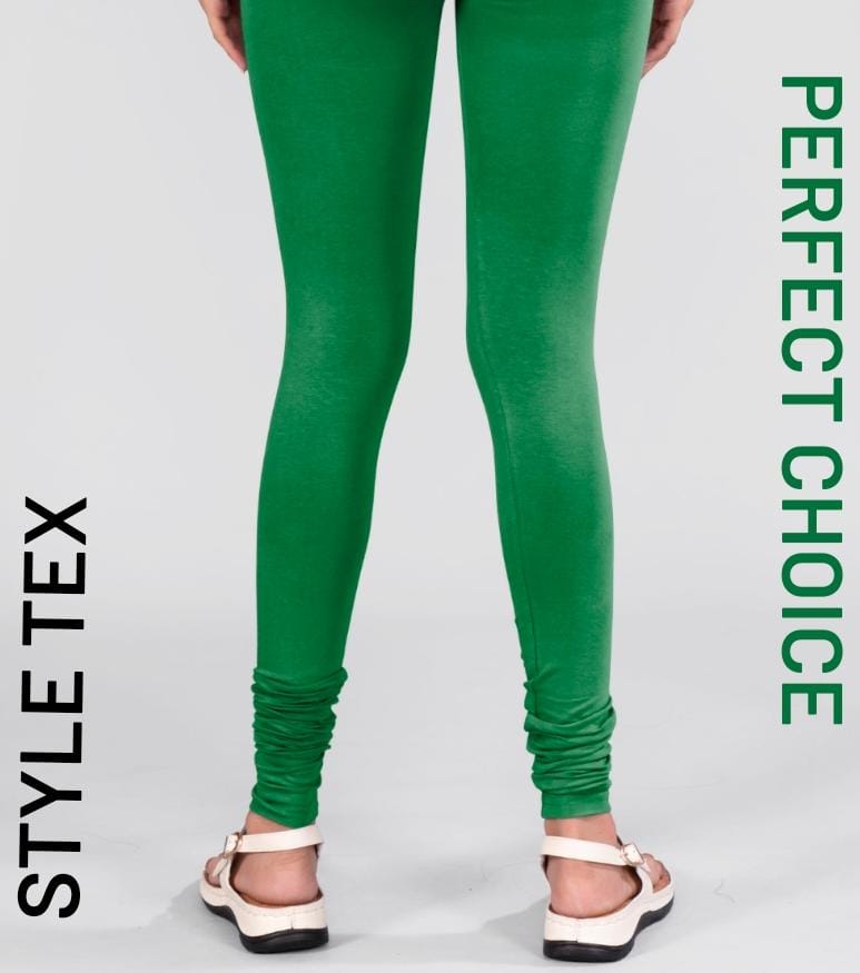 green  full length leggings