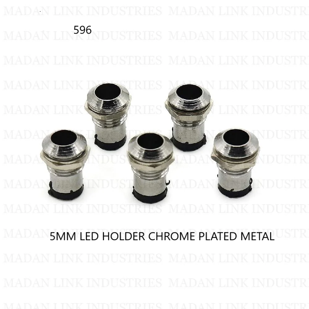 5MM LED HOLDER CHROME PLATED METAL