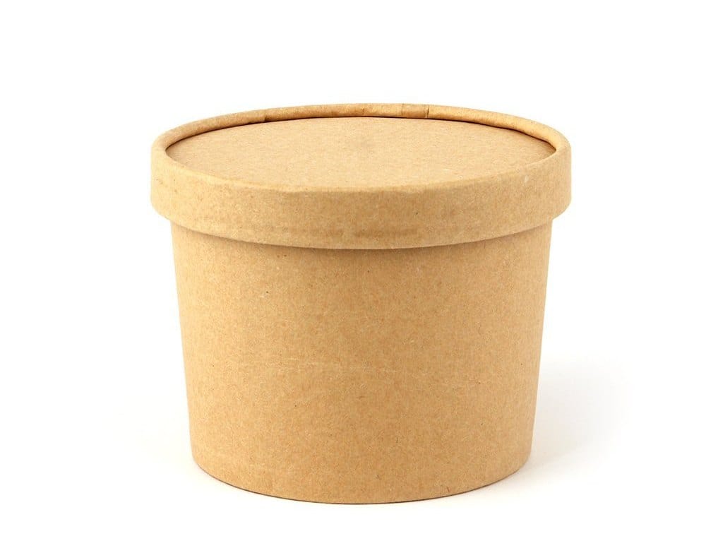 Paper food container - Kraft - 250 ml 