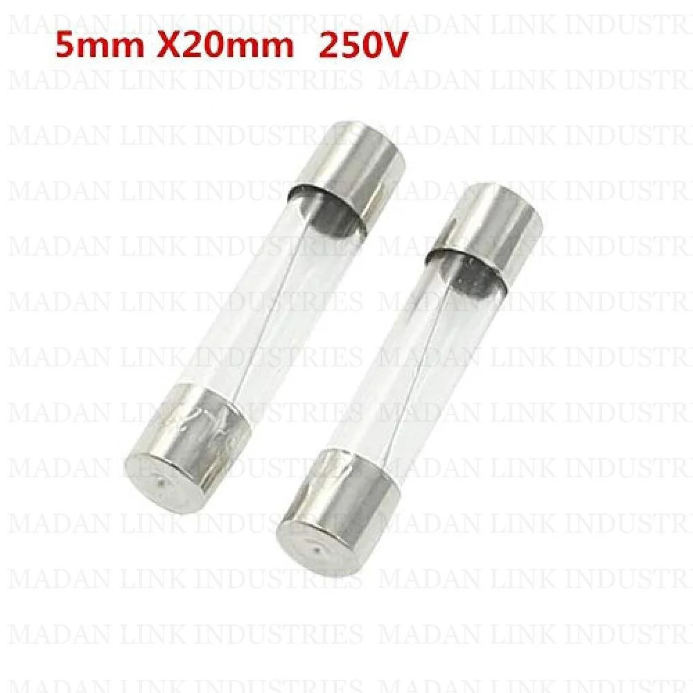5x20mm 1A, 5A, 10A, 15A, 20A, 25A, 30A, 35A, 40A,250Volt  Glass tube Fuse