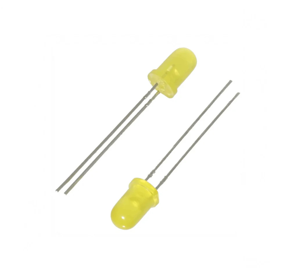 5mm Yellow Led - Length: 5 Mm Millimeter (Mm)