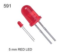 5 Mm Red Led - Material: Plastic