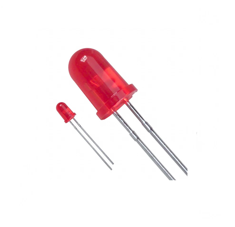 5 Mm Red Led - Material: Plastic