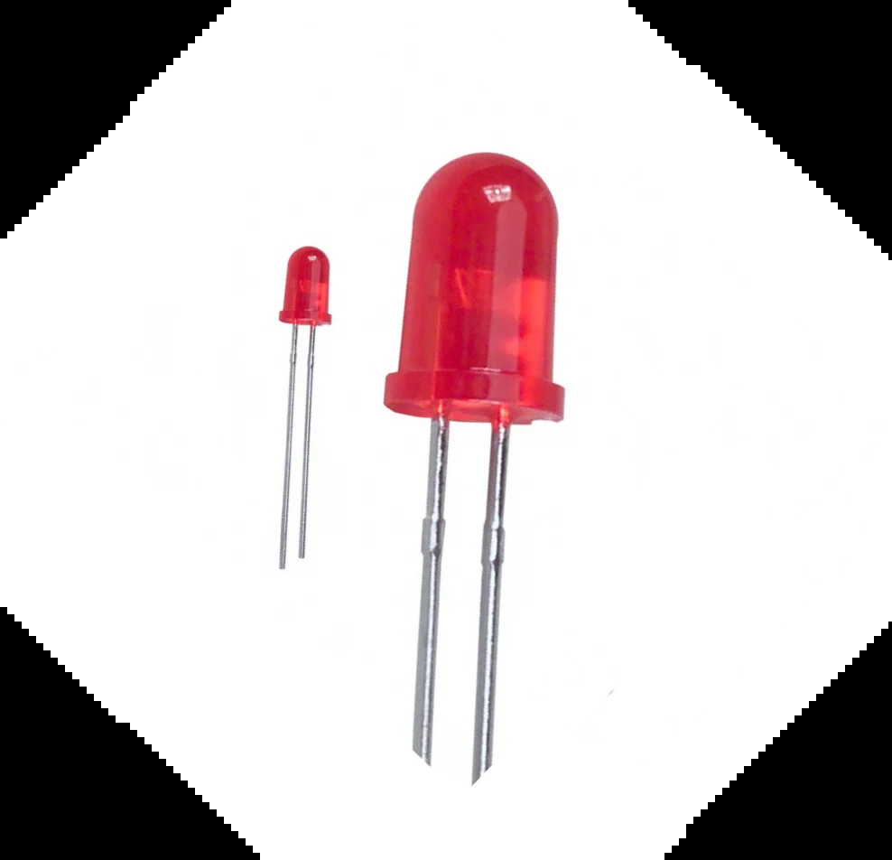 5 Mm Red Led - Material: Plastic