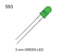 5 Mm Green Led - Length: 10 Millimeter (mm)