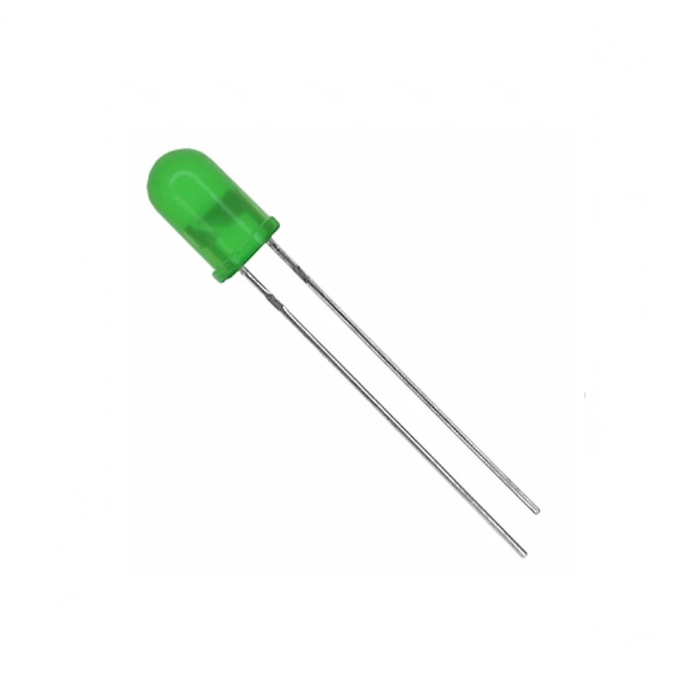 5 Mm Green Led - Length: 10 Millimeter (Mm)