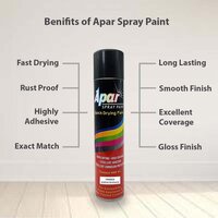 Apar Spray paint Primer Surfacer White -440 ml, For Car, Bike,Scooty, Cycle, Wood, Plastics and Metal Items, Furnitures and industrial parts