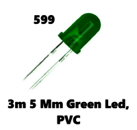 3m 5 Mm Green Led, PVC