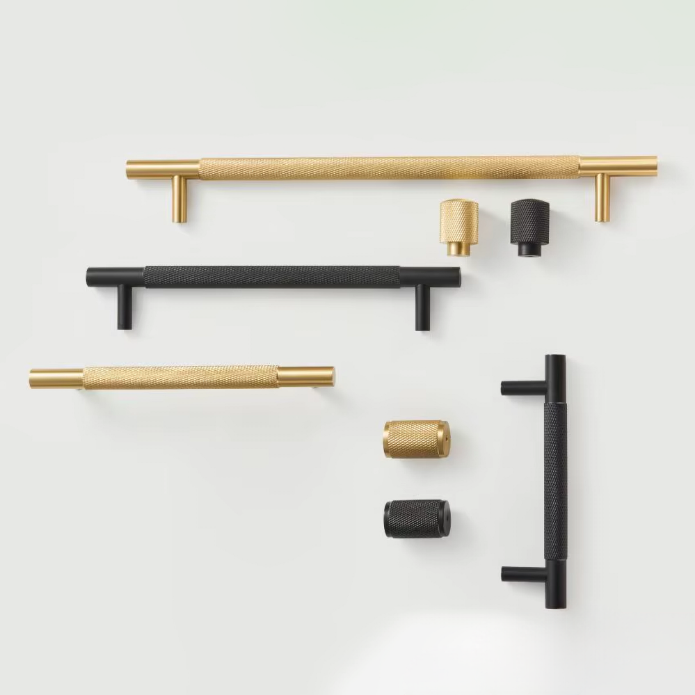 Rio Brass Knurling Cabinet Handle  Best for Kitchen Cabinet Handle, Drawer Pulls, Wardrobe Pulls