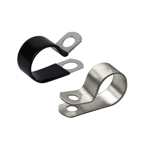 P Clips Vinyl Coated - Color: As Per Requirement