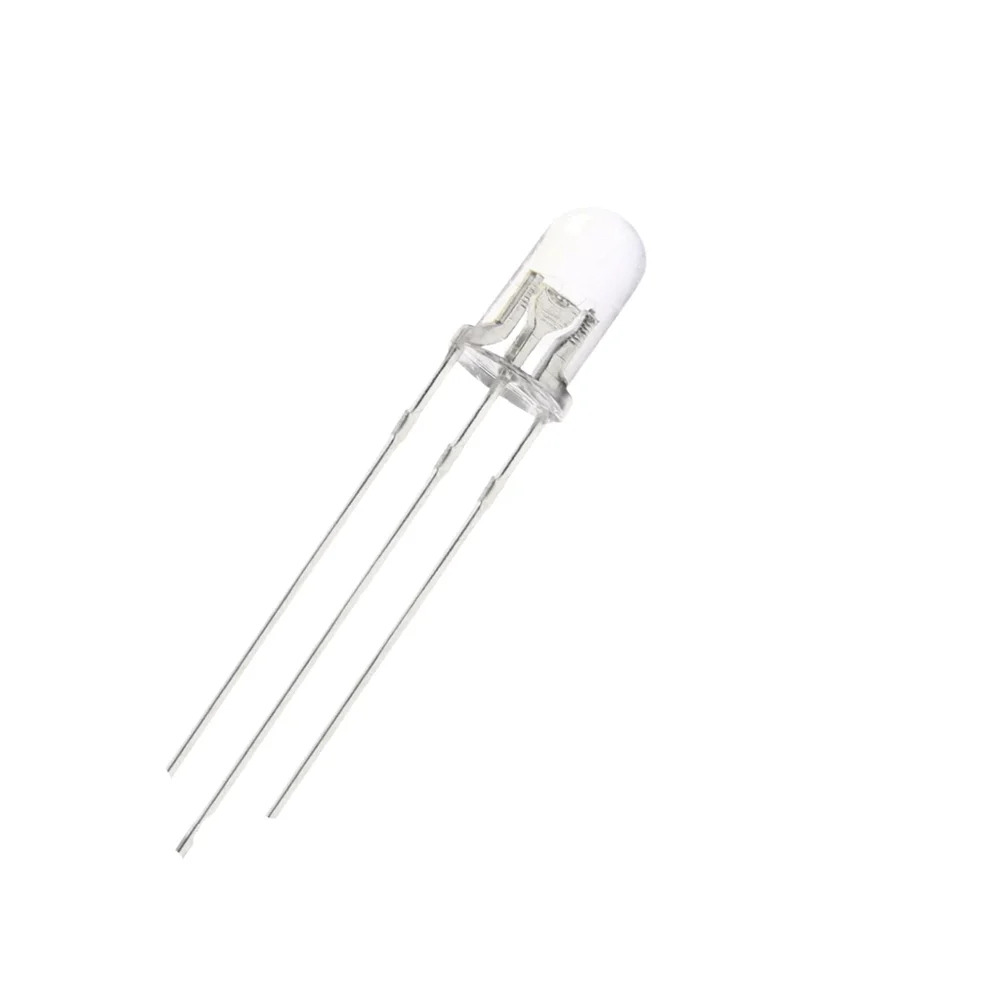 5MM LED BULB 3 LEG, Warm White