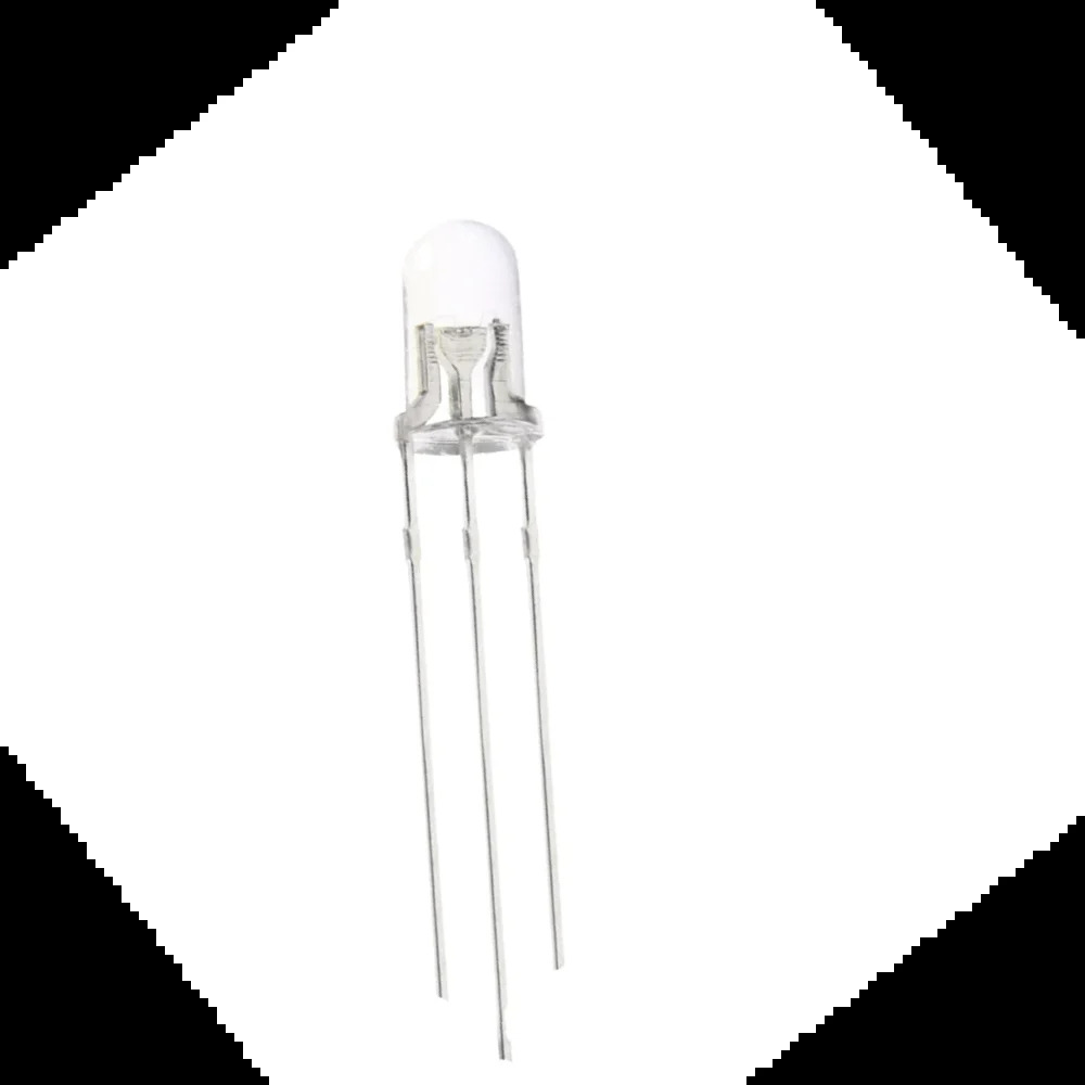5MM LED BULB 3 LEG, Warm White