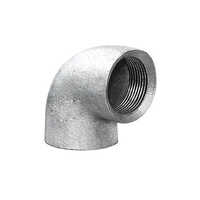 Gi Isi Elbow - Galvanized Iron, 1 Inch Size, Female Threaded Connection, Short Radius, 90-degree Round Bend Angle | Versatile For Structure Pipe Applications