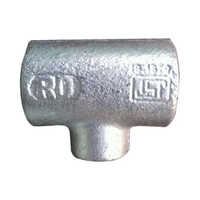 Gi Isi Reducing Tee - Iron, 1 Inch Size | Galvanized Surface Treatment, Reducing Shape For Versatile Piping Solutions