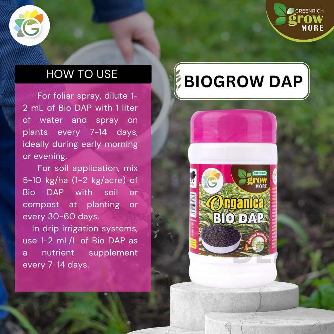 Bio Dap Fertilier /Di-ammonium Phosphate Fertilizer | Plant Nutrient | For All Types Of Agricultural Crops - Capacity: 50 Ltr Liter/day