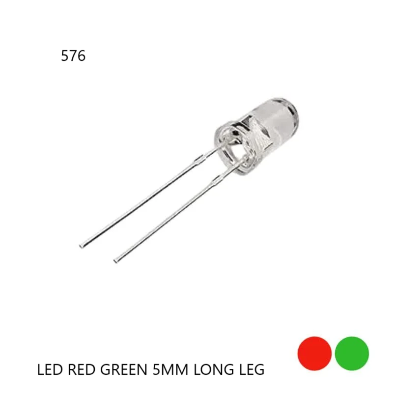 RED GREEN 5MM LONG LEG LED