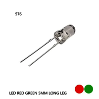 Led Red Green 5mm Long Leg - Length: 5 Millimeter (mm)