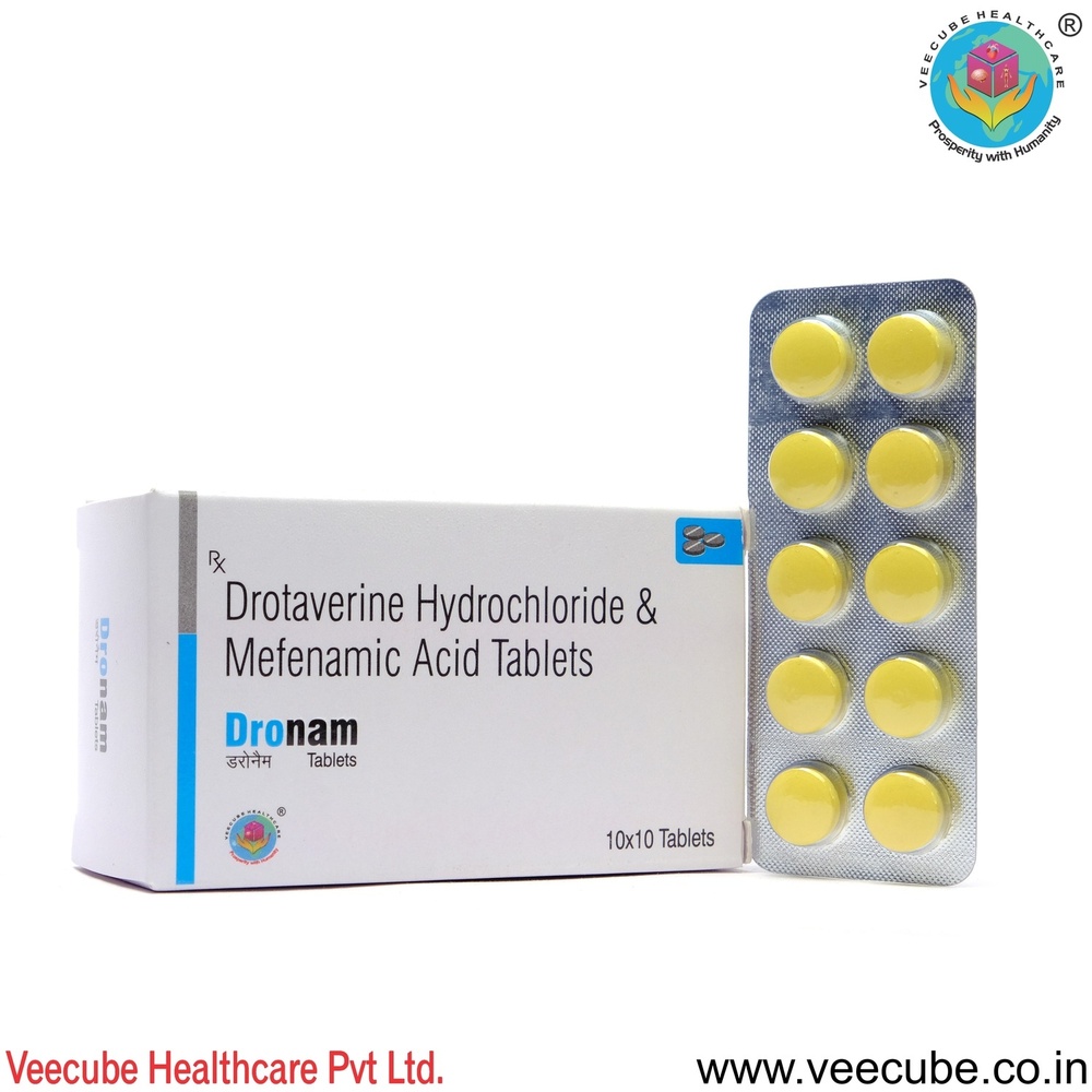 Drotaverine HCL 80mg  Mefenamic Acid 250mg