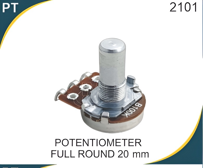 POTENTIOMETER FULLL ROUND 20 MM