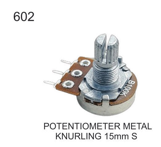 Potentiometer METAL KNURLING 15 MM