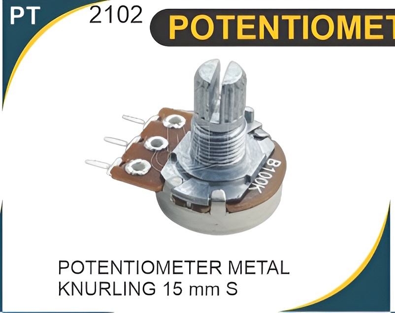 Potentiometer METAL KNURLING 15 MM