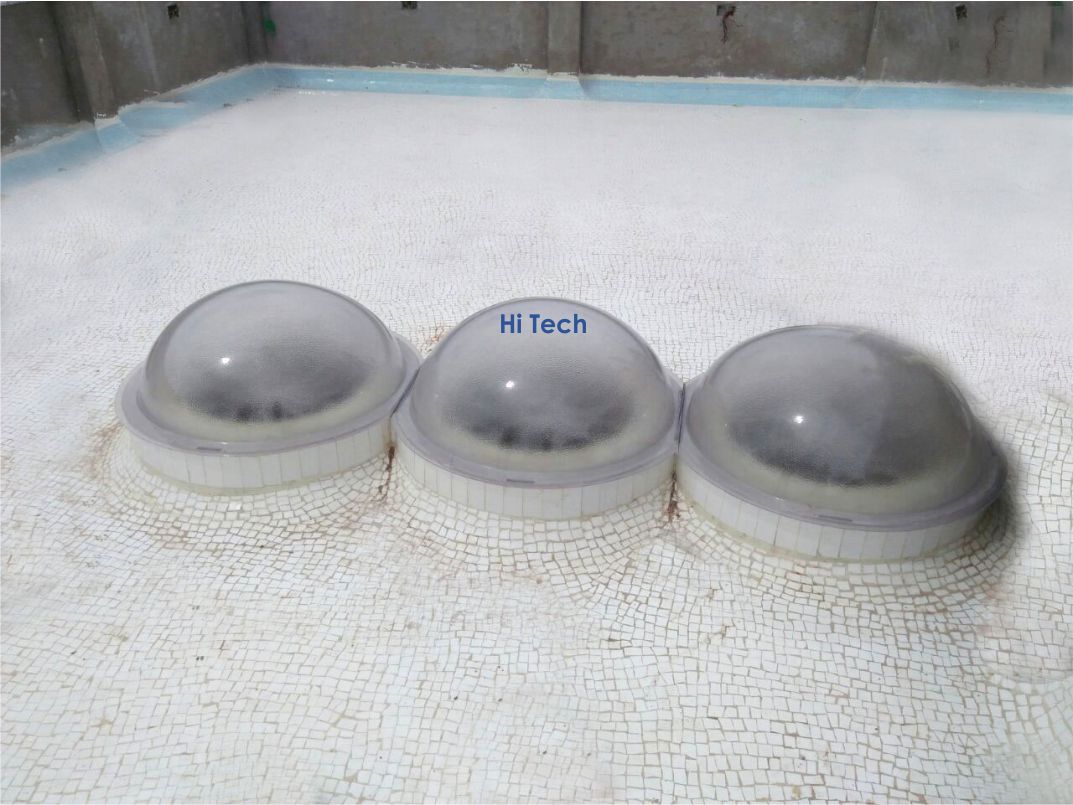 Natural Light Polycarbonate Round Dome - Shape: Semi Circle