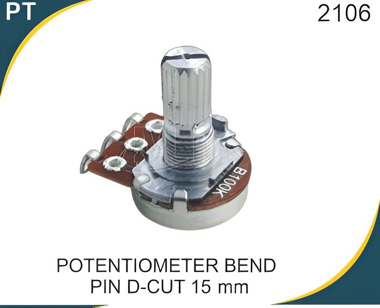 IMPORTED POTENTIOMETER BEND PIN D CUT 15 MM