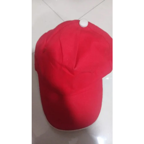 Promotional Cotton Cap - Color: Red