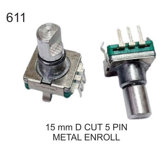 15 MM D CUT 5 PIN METAL ENROLL
