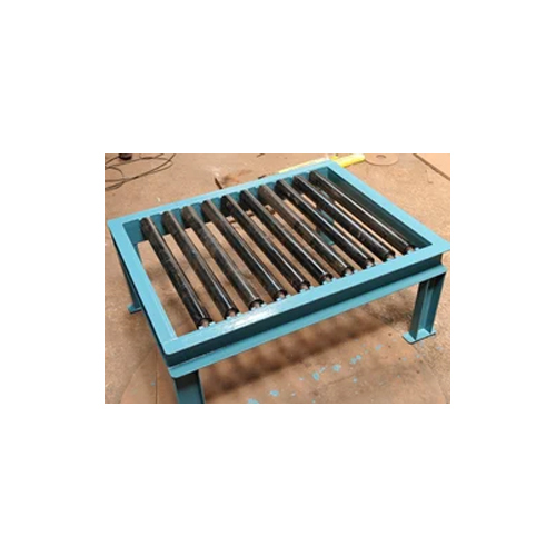 Conveyor Roller Frame - Color: Blue Paint Coated