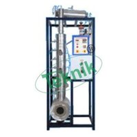 Bubble Cap Distillation Column Apparatus