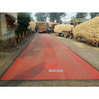 Industrial Metal Weighbridge - Durable Metal, Heavy-duty Weighing System, Vibrant Red Color | 220-440 Volt Electric Power Supply, Easy To Install