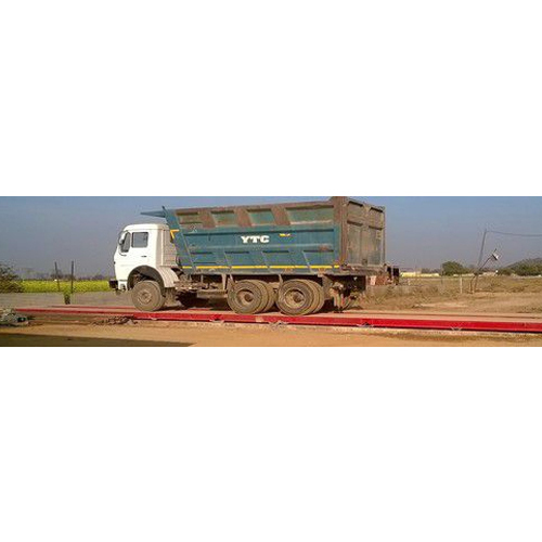 Digital Heavy Duty Pitless Weighbridge - Color: Red