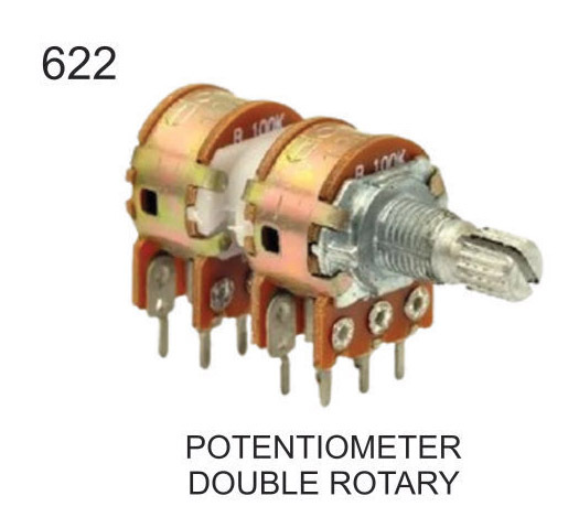 IMPORTED POTENTIOMETER DOUBLE ROTARY, 100 K