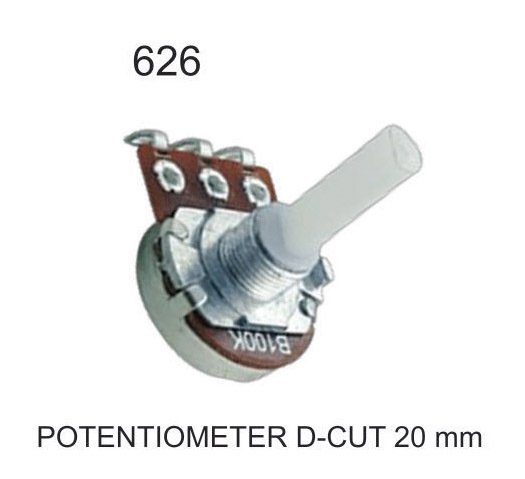 POTENTIOMETER D-CUT 20MM