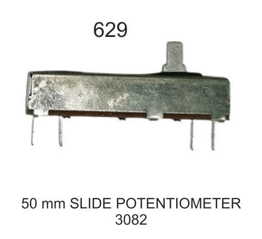 PVC 50 MM SLIDE POTETOMETER, ON/OFF