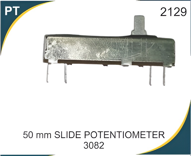 PVC 50 MM SLIDE POTETOMETER, ON/OFF