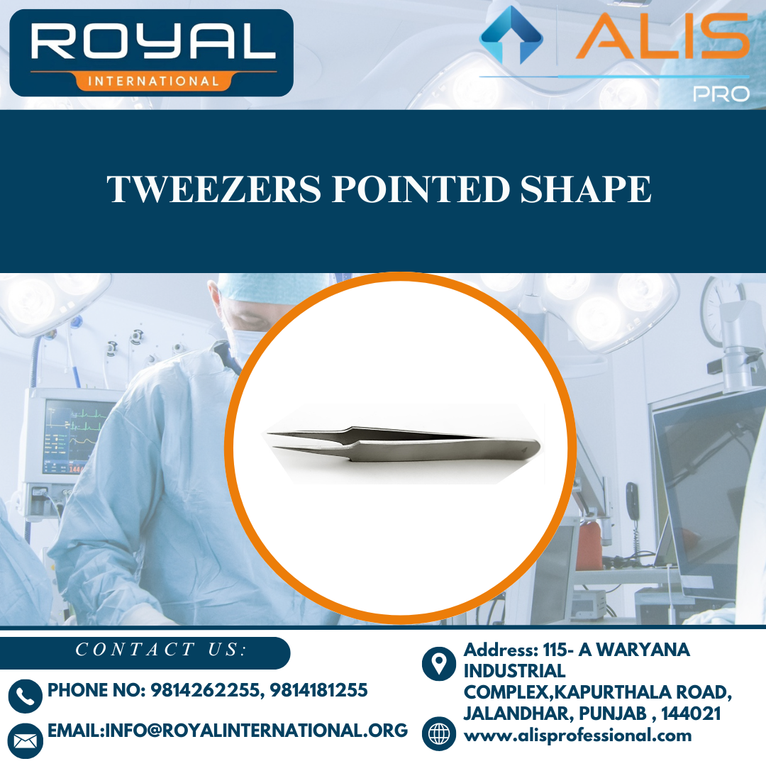 Tweezers Pointed Shape - Stainless Steel 120mm Silver, Super Fine Pointed, Ergonomic Non-Slip Grip, Corrosion Resistant