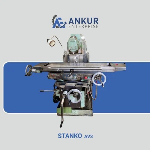 Stanko Universal Milling Machine - Color: Silver And Green