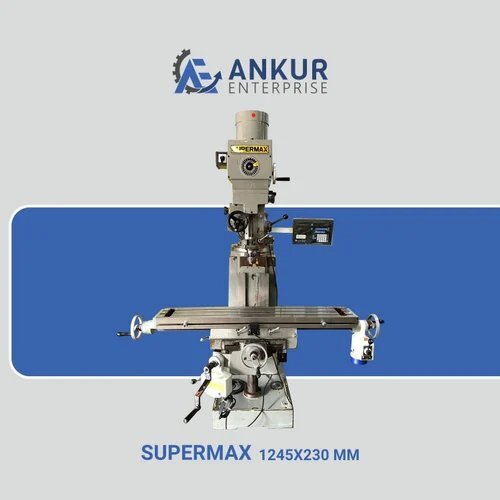 Supermax Used Turret Milling Machine - Color: Grey